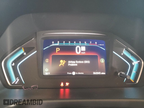2022 Honda Odyssey EX-L с VIN 5FNRL6H79NB040847, выставлен на аукционе Copart как лот 48976685 с пробегом 62 045 миль миль и Списание • Salvage title. История ставок и продаж доступна на DreamBid. Изображение 9.