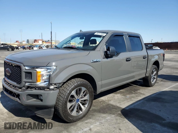 2020 Ford F-150 XL with VIN 1FTEW1CP0LFA72448, listed as a Copart auction lot 59237885 with 87,060 mi miles and Salvage title. Bid and sale history available at DreamBid. Image 1.