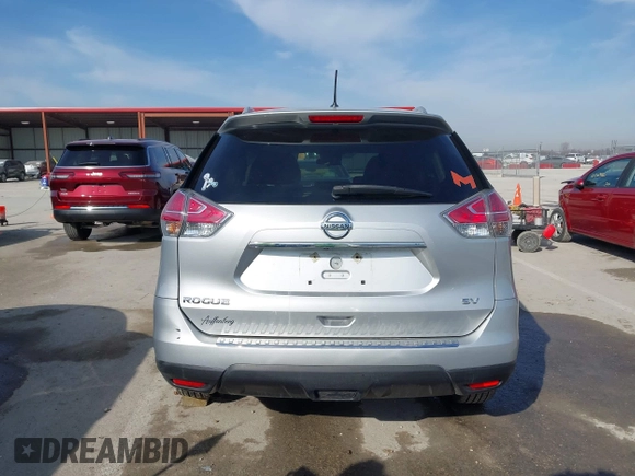 2015 Nissan Rogue SL with VIN 5N1AT2MT7FC877986, listed as a IAAI auction lot 41777704 with 130,537 mi miles. Bid and sale history available at carsss.com. Image 16.