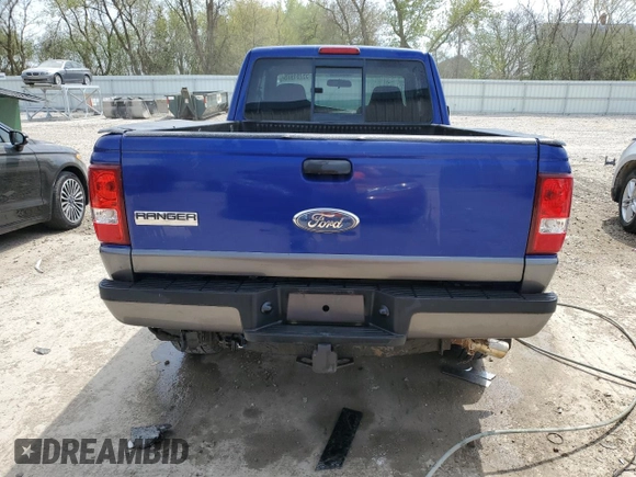 2006 Ford Ranger XLT with VIN 1FTZR45E86PA81791, listed as a Copart auction lot 55751975 with 134,062 mi miles and Clean title. Bid and sale history available at DreamBid. Image 6.