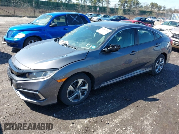 2019 Honda Civic LX with VIN 2HGFC2F66KH547041, listed as a IAAI auction lot 41984140 with 90,123 mi miles and . Bid and sale history available at DreamBid. Image 2.