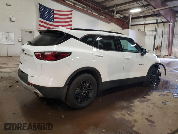 2022 Chevrolet Blazer LT z VIN 3GNKBJRS7NS145282, wystawiony jako Copart lot #43135975 z przebiegiem 28 368 mil mil oraz Szkoda całkowita • Salvage title. Historia ofert i sprzedaży dostępna na DreamBid. Obrazek 3.