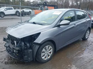2015 Hyundai Accent GS with VIN KMHCT5AE5FU227418, listed as a IAAI auction lot 41960197 with 46,664 mi miles. Bid and sale history available at carsss.com. Image 2.