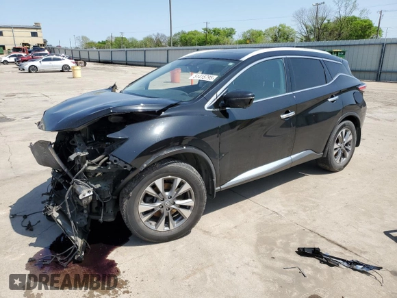 2016 Nissan Murano SL z VIN 5N1AZ2MHXGN129734, wystawiony jako Copart lot #51415795 z przebiegiem 184 290 mil mil oraz Szkody całkowita. Historia ofert i sprzedaży dostępna na DreamBid. Obrazek 1.