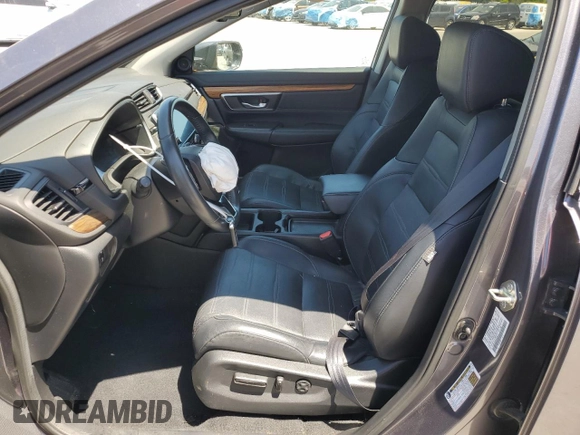 2019 Honda CR-V EX-L with VIN 7FARW1H85KE026768, listed as a Copart auction lot 53093785 with 55,291 mi miles and Salvage Title. Bid and sale history available at carsss.com. Image 7.