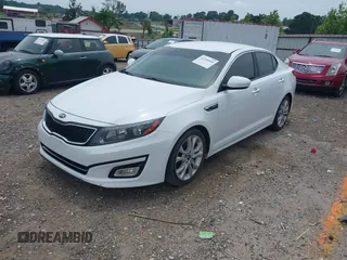 2015 Kia Optima SX Turbo with VIN 5XXGR4A61FG438242, listed as a IAAI auction lot 42344818 with 157,098 mi miles and . Bid and sale history available at DreamBid. Image 6.