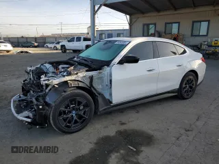 2024 BMW i4 eDrive35 with VIN WBY43AW09RFS65255, listed as a Copart auction lot 84848984 with 11,714 mi miles and Salvage Title. Bid and sale history available at carsss.com. Image 1.