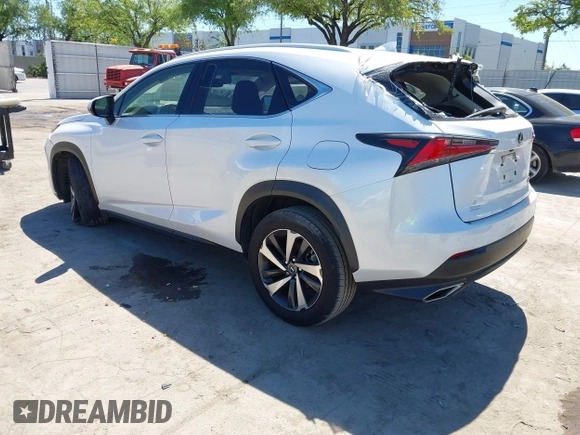 2021 Lexus NX with VIN JTJGARDZ1M5024614, listed as a IAAI auction lot 41641475 with 55,778 mi miles. Bid and sale history available at carsss.com. Image 3.