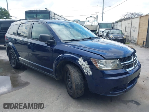 2018 Dodge Journey SE with VIN 3C4PDCAB8JT527048, listed as a IAAI auction lot 42202596 with 187,606 mi miles. Bid and sale history available at carsss.com. Image 1.