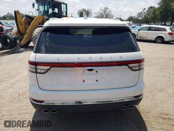 2023 Lincoln Aviator Reserve with VIN 5LM5J7WC9PGL14351, listed as a Copart auction lot 53533333 with 1,347 mi miles and Non repairable. Bid and sale history available at DreamBid. Image 6.