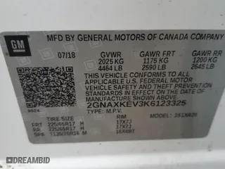 2019 Chevrolet Equinox LT with VIN 2GNAXKEV3K6123325, listed as a Copart auction lot 44054845 with 89,756 mi miles and Salvage Title. Bid and sale history available at carsss.com. Image 13.