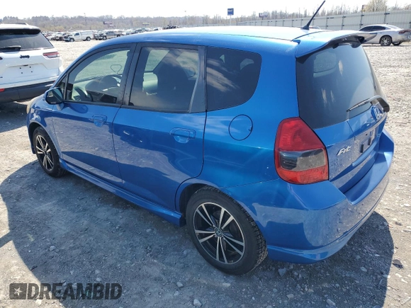 2007 Honda Fit Sport with VIN JHMGD37687S048728, listed as a Copart auction lot 50455905 with 118,340 mi miles and Salvage Title. Bid and sale history available at carsss.com. Image 2.