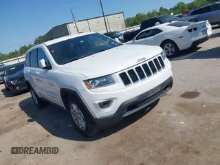 2014 Jeep Grand Cherokee Laredo with VIN 1C4RJEAG2EC107005, listed as a IAAI auction lot 41970670 with 299,211 mi miles. Bid and sale history available at carsss.com. Image 1.