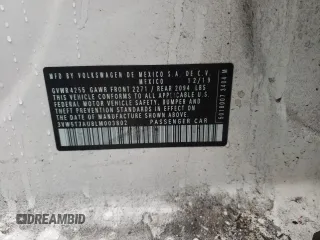 2020 Volkswagen GTI S z VIN 3VW5T7AU8LM003802, wystawiony jako Copart lot #72543652 z przebiegiem 18 609 mil mil oraz . Historia ofert i sprzedaży dostępna na DreamBid. Obrazek 14.