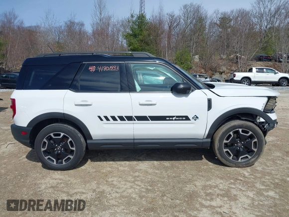 2021 Ford Bronco Sport Outer Banks z VIN 3FMCR9C66MRA02537, wystawiony jako IAAI lot #41901933 z przebiegiem 59 078 mil mil oraz . Historia ofert i sprzedaży dostępna na DreamBid. Obrazek 14.