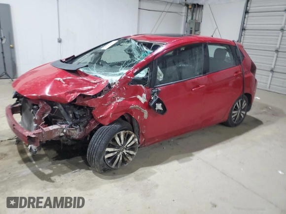 2015 Honda Fit EX-L with VIN 3HGGK5H86FM741938, listed as a Copart auction lot 48023625 with 0 mi miles and Salvage Title. Bid and sale history available at carsss.com. Image 1.