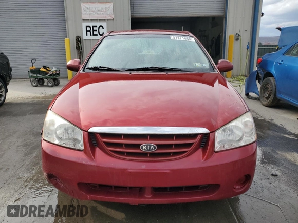 2006 Kia Spectra EX with VIN KNAFE121865254300, listed as a Copart auction lot 51271085 with 151,680 mi miles and Salvage Title. Bid and sale history available at carsss.com. Image 5.
