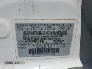 2016 Nissan Versa S Plus with VIN 3N1CN7AP0GL814636, listed as a Copart auction lot 52901165 with 176,298 mi miles and Clean Title. Bid and sale history available at carsss.com. Image 12.
