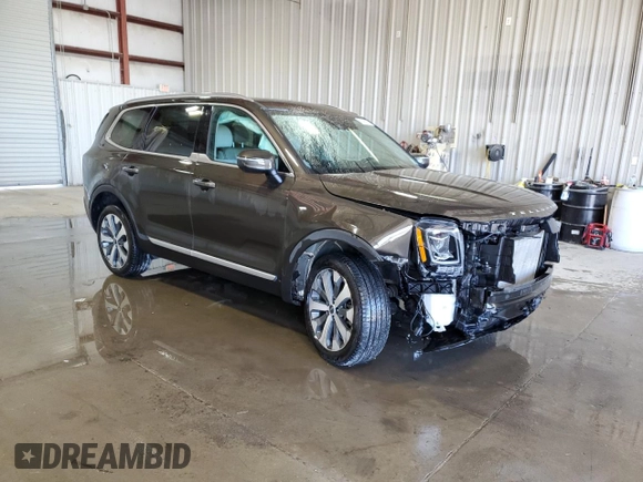 2022 Kia Telluride S with VIN 5XYP6DHC2NG285465, listed as a Copart auction lot 55396215 with 36,548 mi miles and Salvage title. Bid and sale history available at DreamBid. Image 4.