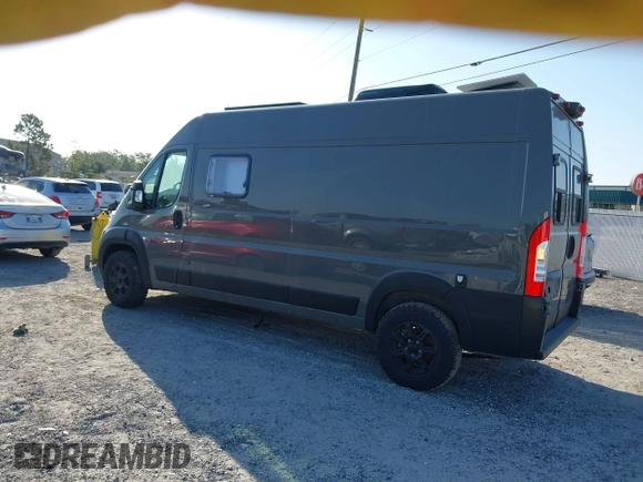 2023 Ram ProMaster Cargo with VIN 3C6MRVHG0PE574838, listed as a IAAI auction lot 40775403 with 3,760 mi miles. Bid and sale history available at carsss.com. Image 3.