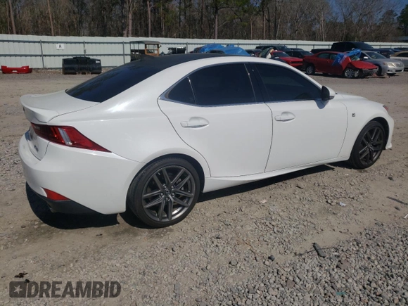 2015 Lexus IS 350 with VIN JTHBE1D21F5016083, listed as a Copart auction lot 49066975 with 70,512 mi miles and Salvage Title. Bid and sale history available at DreamBid. Image 3.