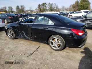 2018 Mercedes-Benz CLA with VIN WDDSJ4GB6JN529693, listed as a Copart auction lot 43001223 with 85,582 mi miles. Bid and sale history available at carsss.com. Image 2.