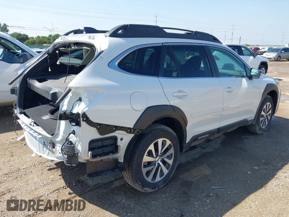2025 Subaru Outback Premium with VIN 4S4BTADC9S3235536, listed as a IAAI auction lot 42313570 with 123 mi miles and . Bid and sale history available at DreamBid. Image 4.