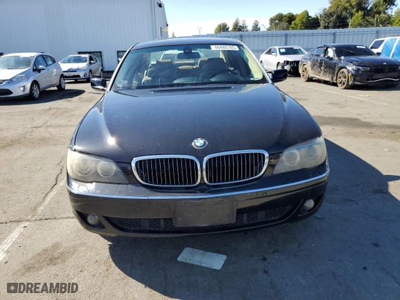 2008 BMW 7 Series 750Li with VIN WBAHN83538DT80446, listed as a Copart auction lot 46480785 with 135,834 mi miles and Clean Title. Bid and sale history available at carsss.com. Image 5.