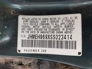 1995 Honda Civic z VIN JHMEH969XSS023414, wystawiony jako IAAI lot #42088800 z przebiegiem 360 836 mil mil oraz . Historia ofert i sprzedaży dostępna na DreamBid. Obrazek 9.