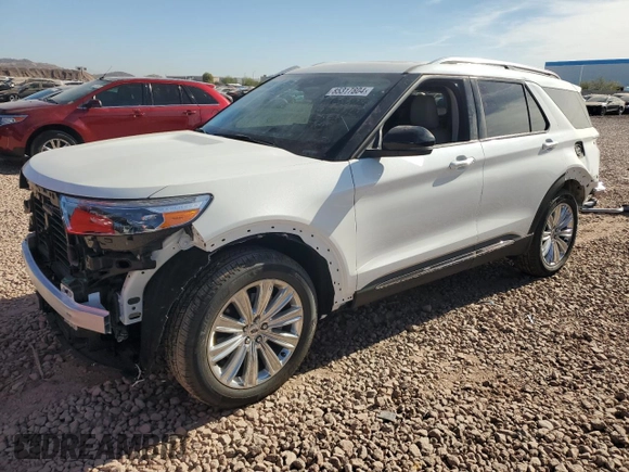 2024 Ford Explorer Limited with VIN 1FMSK7FH8RGA81550, listed as a Copart auction lot 85317804 with 3,258 mi miles and Salvage Title. Bid and sale history available at carsss.com. Image 1.