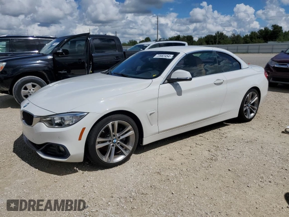 2016 BMW 4 Series 428i with VIN WBA3V7C57G5A24971, listed as a Copart auction lot 73982454 with Not Provided miles and Salvage Title. Bid and sale history available at carsss.com. Image 1.
