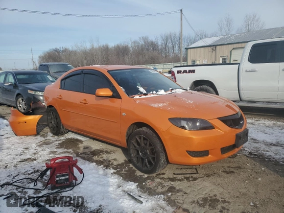 2006 Mazda 3 i with VIN JM1BK12F661446313, listed as a Copart auction lot 84544614 with 211,081 mi miles and Salvage Title. Bid and sale history available at carsss.com. Image 4.