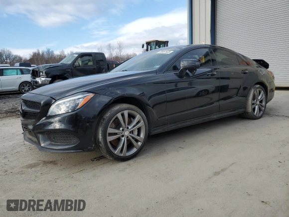 2015 Mercedes-Benz CLS-Class CLS 550 with VIN WDDLJ9BB8FA141839, listed as a Copart auction lot 38887523 with 58,931 mi miles. Bid and sale history available at carsss.com. Image 1.
