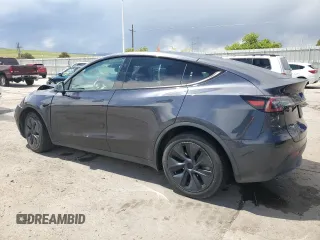 2024 Tesla Model Y Long Range с VIN 7SAYGAEEXRF115893, выставлен на аукционе Copart как лот 55174035 с пробегом 68 078 миль миль и Списание • Salvage title. История ставок и продаж доступна на DreamBid. Изображение 2.