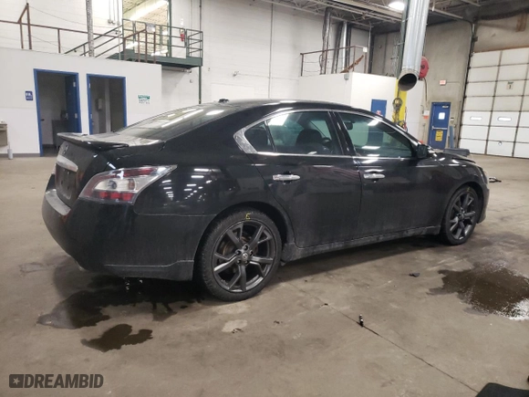 2014 Nissan Maxima 3.5 SV w/Sport Pkg with VIN 1N4AA5APXEC479713, listed as a Copart auction lot 86170314 with 127,179 mi miles and Salvage Title. Bid and sale history available at carsss.com. Image 3.