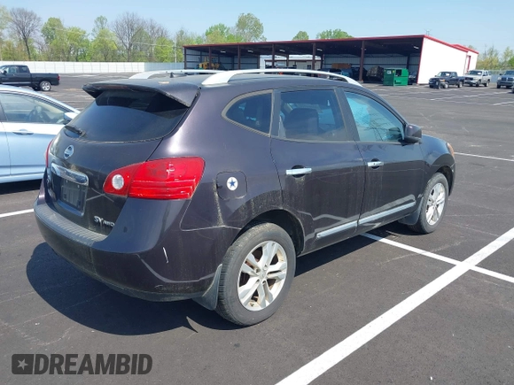 2013 Nissan Rogue S with VIN JN8AS5MVXDW645621, listed as a IAAI auction lot 42012716 with 164,155 mi miles and . Bid and sale history available at DreamBid. Image 4.