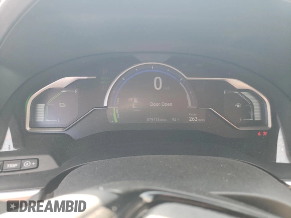 2018 Honda Clarity Plug-In Hybrid Touring with VIN JHMZC5F38JC018001, listed as a Copart auction lot 61747774 with 79,775 mi miles and Salvage Title. Bid and sale history available at carsss.com. Image 9.