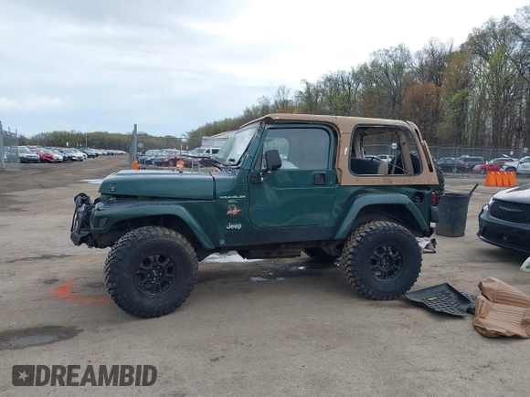 1999 Jeep Wrangler Sahara with VIN 1J4FY49S7XP440582, listed as a IAAI auction lot 41967151 with 163,710 mi miles and . Bid and sale history available at DreamBid. Image 14.