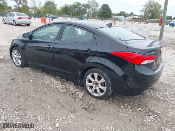 2012 Hyundai Elantra GLS with VIN 5NPDH4AE7CH112510, listed as a IAAI auction lot 40467994 with 151,781 mi miles. Bid and sale history available at carsss.com. Image 3.