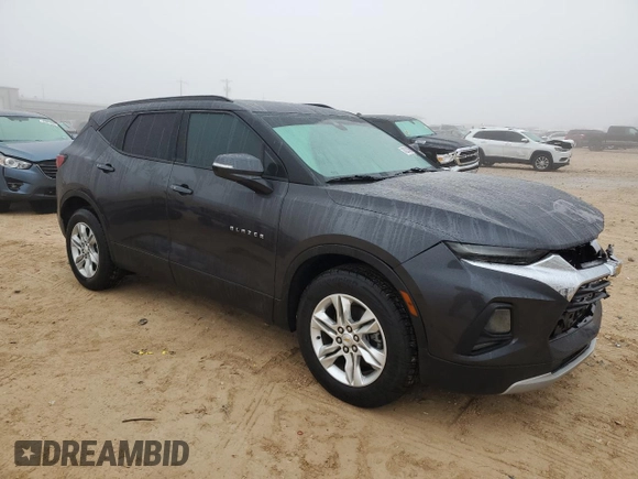 2022 Chevrolet Blazer LT with VIN 3GNKBJR48NS147768, listed as a Copart auction lot 43224285 with 45,336 mi miles and Salvage title. Bid and sale history available at DreamBid. Image 4.