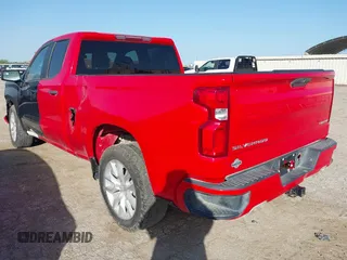 2020 Chevrolet Silverado 1500 Custom with VIN 1GCRWBEF3LZ104268, listed as a IAAI auction lot 42083062 with 85,582 mi miles. Bid and sale history available at carsss.com. Image 3.