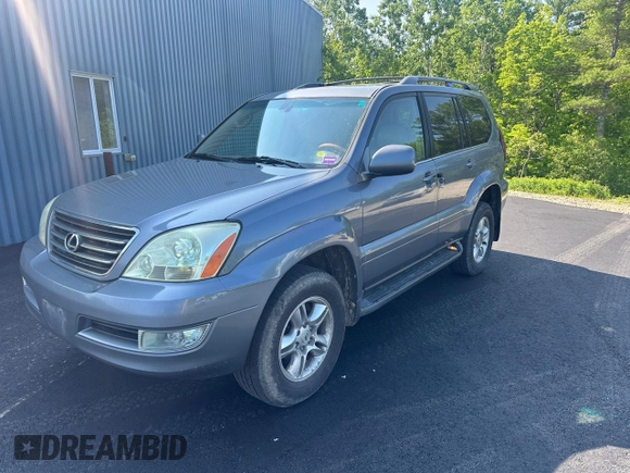 2005 Lexus GX 470 z VIN JTJBT20X050076167, wystawiony jako Copart lot #59916595 z przebiegiem 297 768 mil mil oraz Czysty tytuł • Clean title. Historia ofert i sprzedaży dostępna na DreamBid. Obrazek 2.
