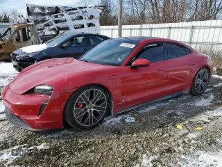 2021 Porsche Taycan 4S z VIN WP0AB2Y12MSA42674, wystawiony jako Copart lot #42184295 z przebiegiem Nie podano mil oraz Szkoda całkowita • Salvage title. Historia ofert i sprzedaży dostępna na DreamBid. Obrazek 1.
