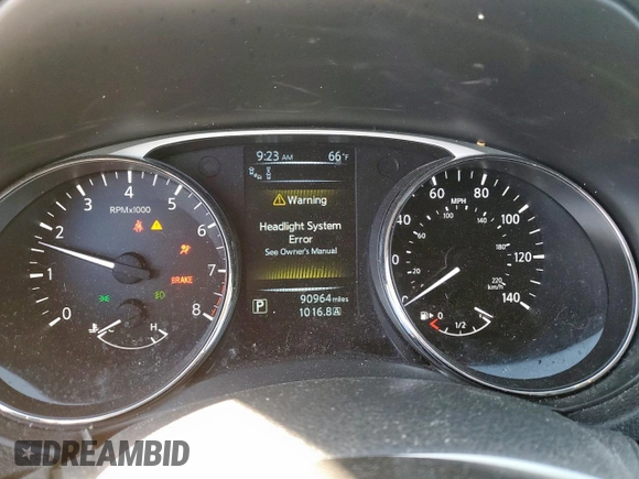 2016 Nissan Rogue S with VIN 5N1AT2MVXGC777416, listed as a Copart auction lot 48994035 with 90,964 mi miles and Salvage Title. Bid and sale history available at DreamBid. Image 9.