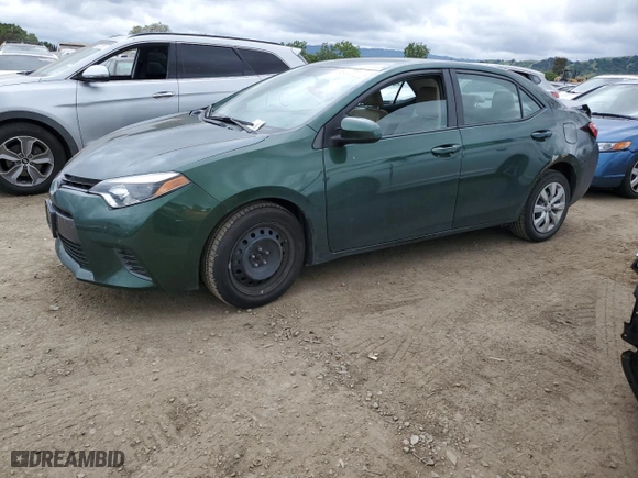 2016 Toyota Corolla L with VIN 2T1BURHE2GC724807, listed as a Copart auction lot 53400035 with 119,119 mi miles and Salvage Title. Bid and sale history available at carsss.com. Image 1.