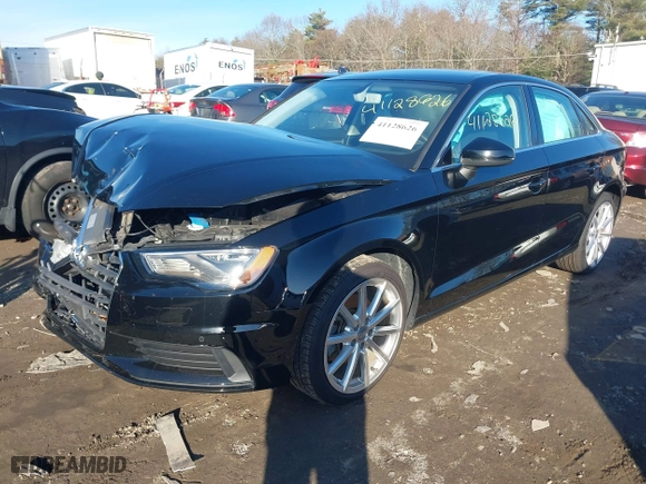 2016 Audi A3 2.0T Premium Plus with VIN WAUE8GFF1G1013666, listed as a IAAI auction lot 41128626 with 60,367 mi miles. Bid and sale history available at carsss.com. Image 17.