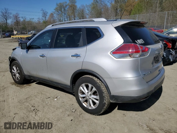 2015 Nissan Rogue SV with VIN KNMAT2MT7FP510292, listed as a Copart auction lot 51860795 with 131,746 mi miles and Salvage Title. Bid and sale history available at DreamBid. Image 2.