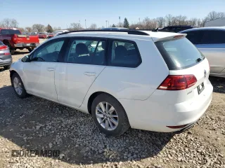 2017 Volkswagen Golf SportWagen S with VIN 3VWC17AU0HM501982, listed as a Copart auction lot 49451225 with 124,296 mi miles and Salvage Title. Bid and sale history available at carsss.com. Image 2.