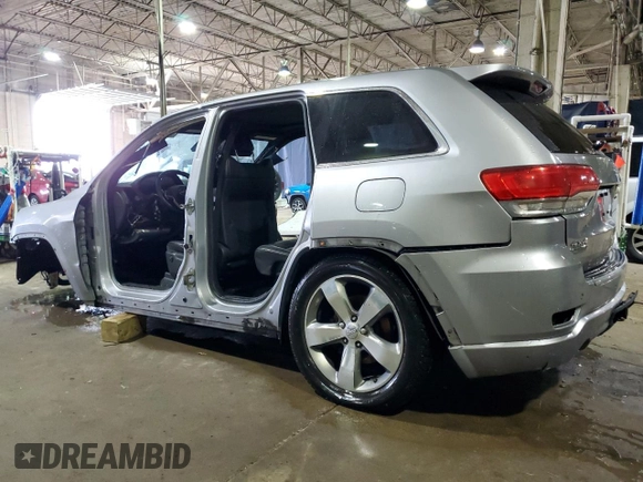 2014 Jeep Grand Cherokee Overland with VIN 1C4RJFCM8EC316368, listed as a Copart auction lot 83742844 with Not Provided miles and Clean Title. Bid and sale history available at DreamBid. Image 2.