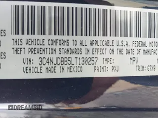 2020 Jeep Compass Latitude с VIN 3C4NJDBB5LT130257, выставлен на аукционе IAAI как лот 42405146 с пробегом 45 429 миль миль и . История ставок и продаж доступна на DreamBid. Изображение 9.